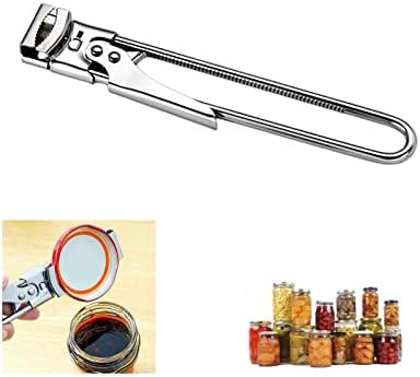 2023 New Jar Opener for Weak Hands, Adjustable Stainless Steel Can Opener, Jar Gripper Tight Lid Opener, Kitchen Gadgets, Easy Jar Opener for the Elderly and Children (A1-1PCS-Standard Model)