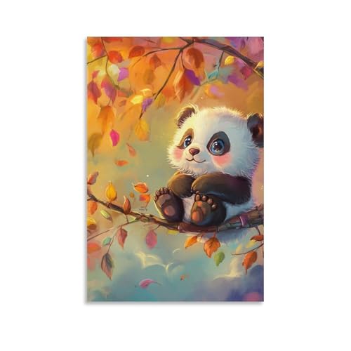 Décoration murale peintures sur toile panda impression maison 50x75cm