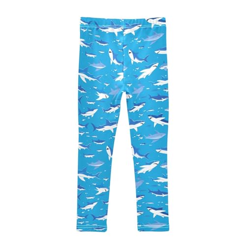 Shark Ocean Navy Bluoddler Baby Girl Legging Stretchy High Waisted Pants Sports2
