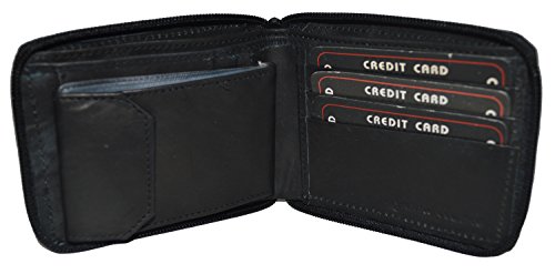 Leatherboss High End Leather Zip Around Mens Wallet #1456cf2