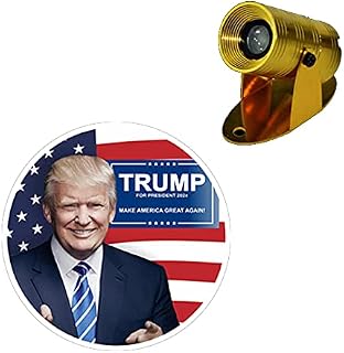 Trump 2024 President Supporter - Political Merchandise for Rallies, Campaigns, and Patriotic Events - Universal Custom Waterproof 12V 3D LED Motorcycle Logo Projector, 3D Led Tail Light for Motorcycle