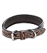 Jack & Russell Leder Hundehalsband – verstellbar, gepolstert & robust – handgeschnitzte Ornamente – Büffelleder Hunde Halsband Alexey (M (31,5-42,0cm)