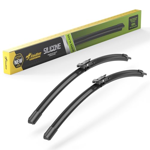 Image of Raidbee Silicone Windshield Wiper blades Replacement for | Ford Escape 2013-2019 Focus 2012-2018 Edge 2015-2022 Transit Connect 2014-2021 All-Season Silicone Windshield Wipers 28 inch 28 inch