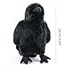 POPOTATO Large Crow Stuffed Animal Realistic 9.44'' Black Crow Plush Stuffed Animal Pillow Soft Little Bird Raven Stuffed Doll for Friends Gifts