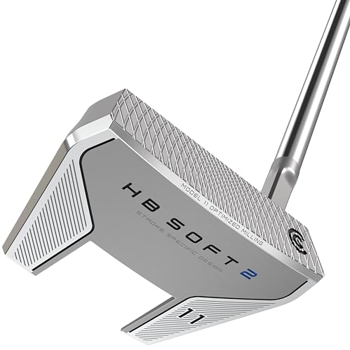Cleveland Golf HB Soft 2 Putter (Model 11), Silver, 35", Slant Neck, Right Hand