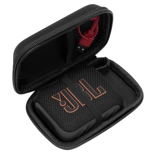 Ginsco Compact Case for JBL Go 4 and Go 3- Ultra-Portable, Waterproof and Dustproof Bluetooth...