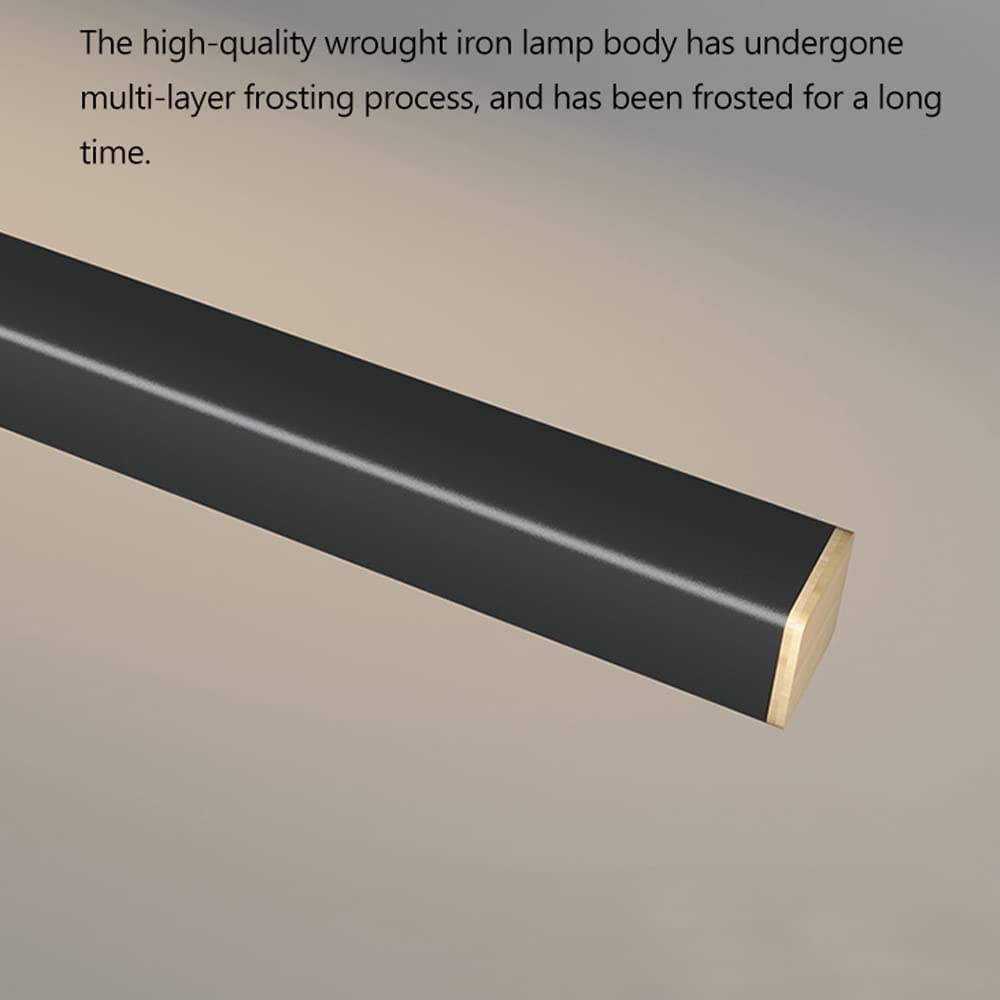 Sufitowe oprawy oświetleniowe wiszące LED Liniowa wyspa kuchenna LED Regulowana metalowa aluminiowa lampa wisząca do stołu w jadalni Lampy wiszące do biura (Ne