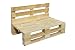 Sofa PALETS Lijado Y Cepillado - Medida 120cm X 60cm -Interior/Exterior Nuevo-Natural...