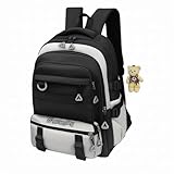 Mochila Bolsa De Costas Feminina Leve Escola Trabalho Viagem (Preto)