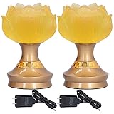 La lampe Lotus Bouddha représente la paix, la pureté et l'illumination, avec un interrupteur d'arrêt en bas.
