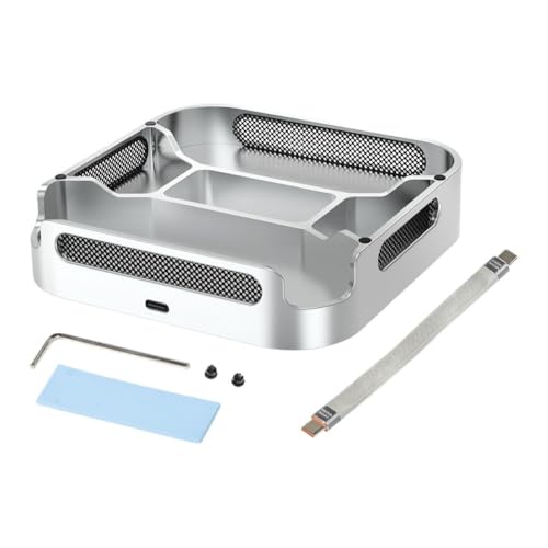 FACAIIO Carcasa SSD de refrigeración de aleación de aluminio para mini M4/M4 para Pro, compatible con M.2 NVMe 2230-2280, USB 3.1 de 10 Gbps, diseño a prueba de polvo