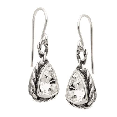 Silpada 'Looking Glass' Cubic Zirconia Drop Earrings In Sterling Silver #TOP1