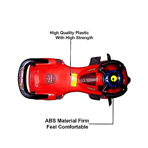 Image of myhoodwink Baby Magic Car for Kids, Ride-on Baby Car, Kids Push Car, Swing Car |Comfortable Seats Durable Ridor Ride on Toy Car for Kids, Twister Ride on, Magic Toy Car, Push Rider, Age 2+ (Red)