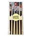 Happy Sales Fortune Cat Maneki Neko Black #7162 Wood Chopsticks
