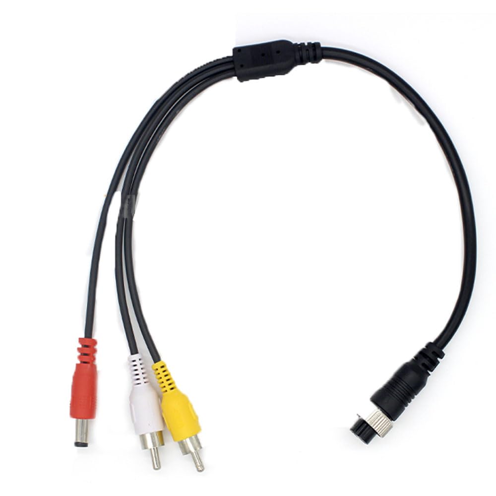 M12 Aviation Male/Female Plug to for RCA Male + DC Male Cable Adapter for CCTV Camera Security Video Recorder – (Color Name: Option 2) M12 Aviation Male/Female Plug to for RCA Male + DC Male Cable Adapter for CCTV Camera Security Video Recorder – (Color Name: Option 2)