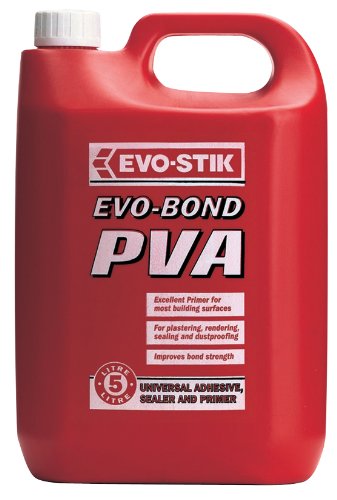 4 x 5 Litre Evo-Stik Evo-Bond PVA building adhesive 5 litre polyjerry jerrycan