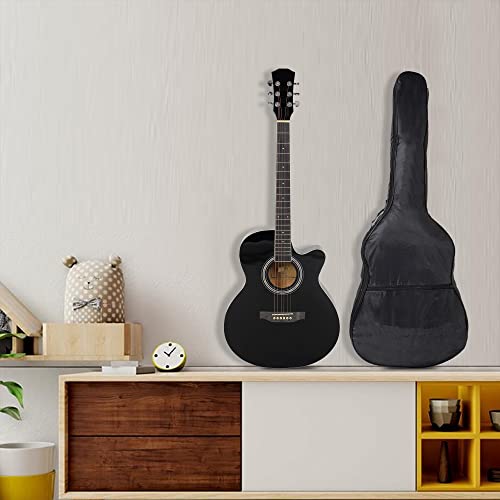 Image of BLUEBERRY B-40, Truss Rod Acoustic Guitar Kit with Bag, Strap, One Pack Strings And 2 Picks - 40 Inch (Classic Maroon)