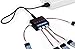 DC 3.7V 1S RC Charger - 5 Port Compact Lipo Charger with LED Indicator, USB Powered, Mini Size