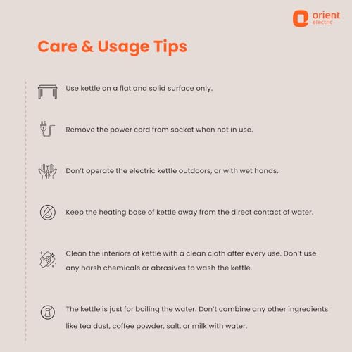 Image of Orient Electric Powerhot 1.5 L Electric Kettle | Cool Touch Body | Faster Heating | Auto Cut Off Mechanism | 360 Rotating Base | Green