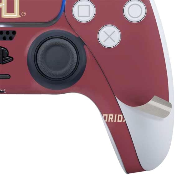Skinit Decal Gaming Skin Compatible with PS5 Slim Digital Edition Bundle - Officially Licensed Florida State FSU Seminoles Maroon Design