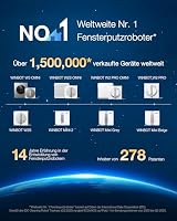 ECOVACS WINBOT W2S Fensterputzroboter, intelligente Bis-an-den-Rand-Reinigung TruEdge™ Schrubber, 3 Wasserdüsen, 10-stufiges Schutzsystem, Win-SLAM 4.0 Routenplanung, gleichmäßiges Klettersystem – Ansicht 9