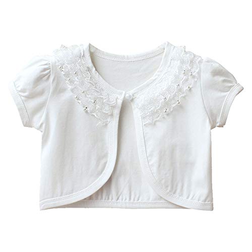 CHENXIN Girl Shrugs Knit Long Sleeve Lace Bolero Cardigan Shrug