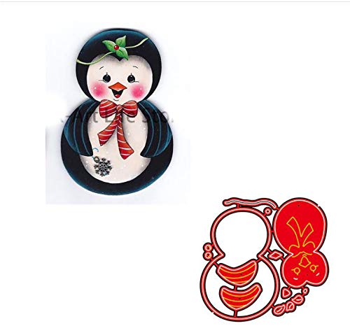 Penguin Wearing a Bow Ties & a Sprig of Holly Die Cutter