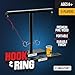 Wooden Hook and Ring Games for Adults & Teens, Ring Toss Family Games, Party Games for Adults & Kids, Couples Gifts, Couples Games, Outdoor Indoor Games, Large 16" X 13"