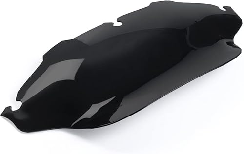 Miniatura 5 de WYNMOTO Parabrisas ondulado negro de 8 pulgadas compatible con Harley Davidson Street Glide Electra Glide Ultra Classic Touring FLHT FLHTC FLHX Tri