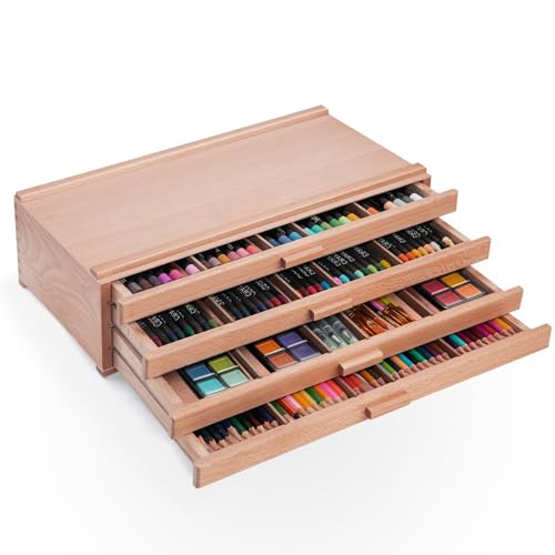 Falling in Art 4 Drawer Artist Supply Storage Box