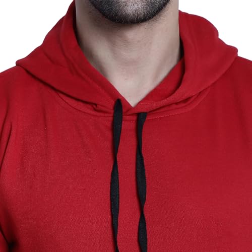 Image of Mack Jonney Solid Hooded Cotton Fleece Sweatshirt for Men (Pack of 2)-MACK50923