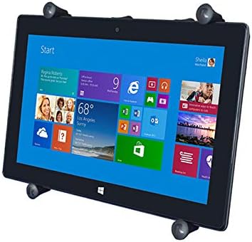 Tablet securely held in RAM Mounts X-Grip holder
