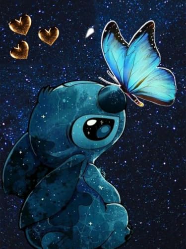 5D Stitch Diamond Painting DIY Diamanten Painting für Erwachsene und Kinder Kreatives Hobby für Zuhause Entspannendes Kunsthandwerk für Anfänger und Wanddekoration und Geschenk 30x40 cm