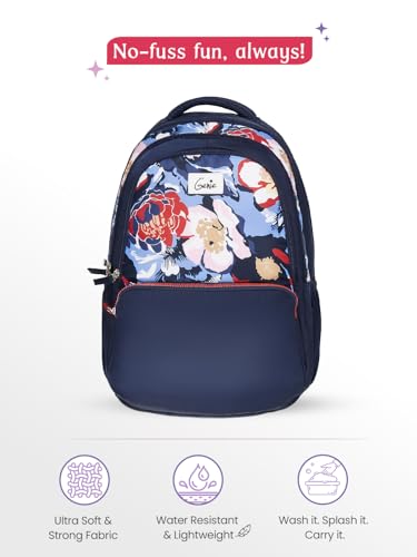 Image of Genie 19 inch Laptop Backpack for Women & Girls | Spacious Office, College & Travel Bag | Water Resistant, Multi-Compartment with Padded Laptop Sleeve