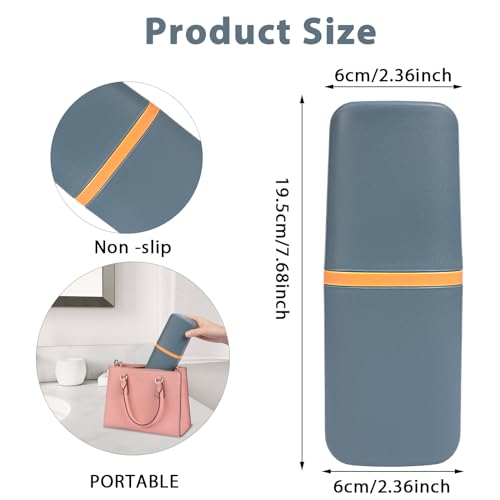 Travel Toothbrush Cup Case Portable PP Seal Tooth Brush Holders Cover White - Bild 29 von 29