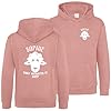 Purple Print House Personalised Easily Distracted By Sheep Kids Hoodie Boys Girl Lambs Farming Hooded Top, 1-2 Years, Bright Pink #1
