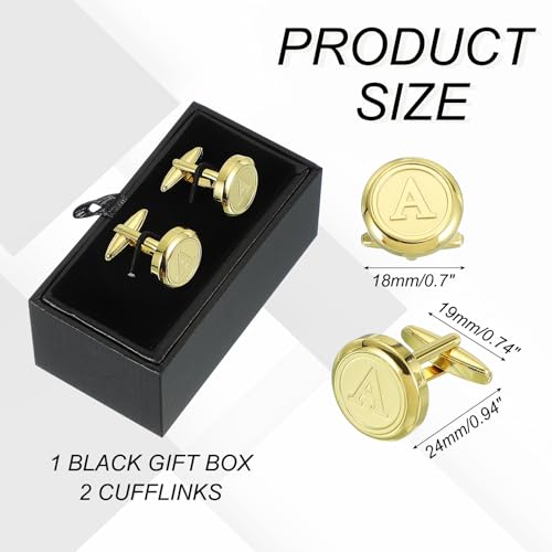 Mancuernillas clásicas de cobre para hombre miniatura 2