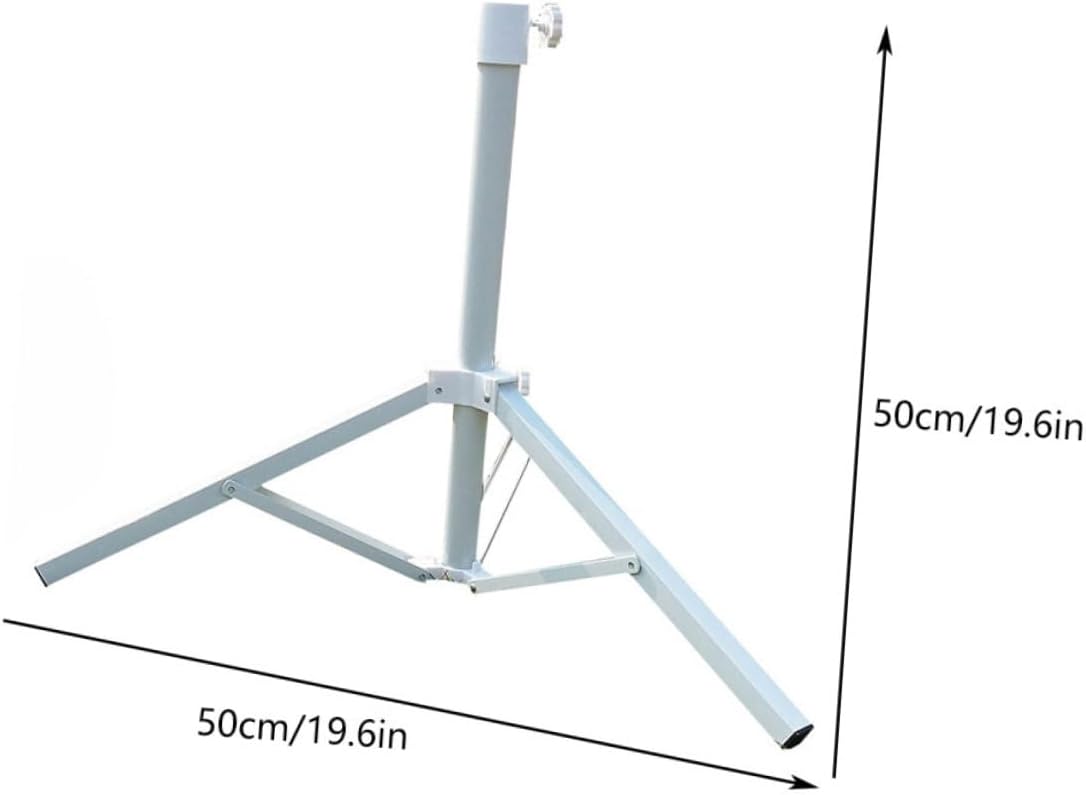 Levemolo Portable Iron Parasol Support Stand Umbrella Base for Beach Garden and Patio Use Sturdy Tripod Design for Umbrella Poles Durable Outdoor