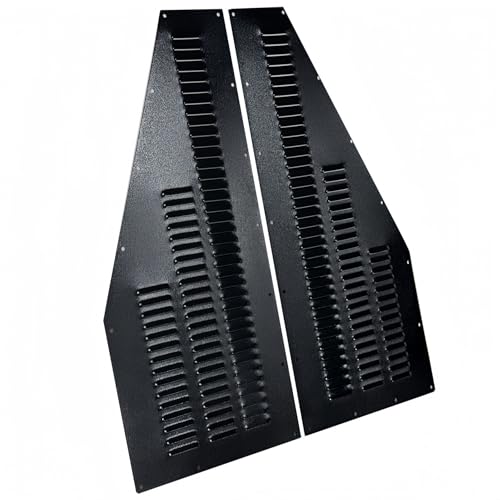 Srehloe Pair of Aluminum Hood Louver Panels Set 29