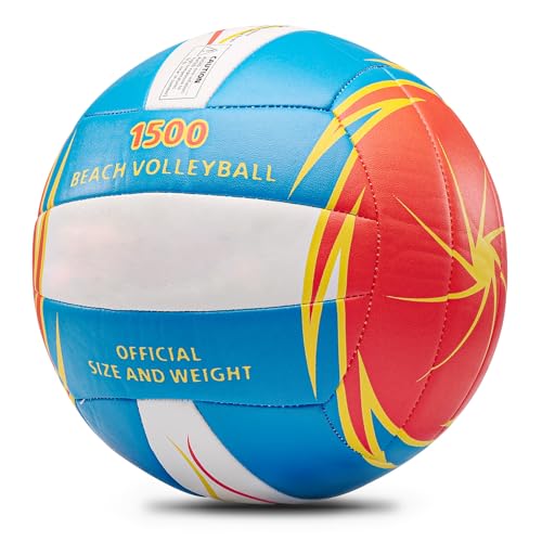 Image of Soft Rubber Lightweight Volleyball for Indoor Training Game Competition, Gym, Outdoor Beach Play, Gift for Kids,Fit for Beginner, Teenager, Adult, 1pcs