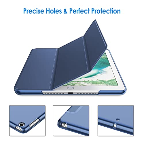 Image of JETech Case for iPad (9.7-Inch, 2018 /2017 Model, 6th /5th Generation), Smart Cover Auto Wake /Sleep (Deep Navy)