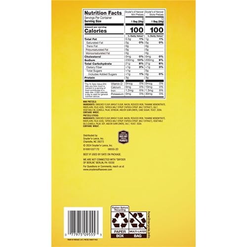 Image of Snyder's of Hanover Variety Pack Pretzels, 20 Count 0.92 Oz
