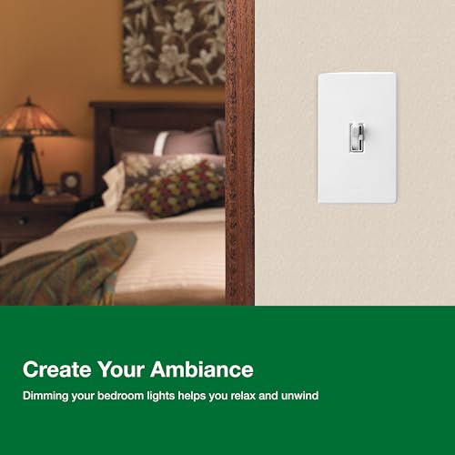 Lutron Ariadni/Toggler LED+ Dimmer Switch for Dimmable LED, Halogen and Incandescent Bulbs, 150 Watt, Single-Pole or 3-Way, AYCL-153P-BL, Black by Lutron - Image 7