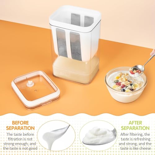 Image of Snmmifer Multifunctional Yogurt Maker with Storage Container, BPA-Free Plastic, 1.4L Capacity, Homemade Greek Yogurt and Curd (1.4L)