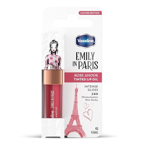 Vaseline x Emily in Paris Lip Oil Rose Amour, getönter Lipgloss für vollere Lippen, (Rose Amour - 1 x 4g) für 6,49 EUR bei amazon.de Bild: Vaseline x Emily in Paris Lip Oil Rose Amour, getönter Lipgloss für vollere Lippen, (Rose Amour - 1 x 4g) für 6,49 EUR bei amazon.de