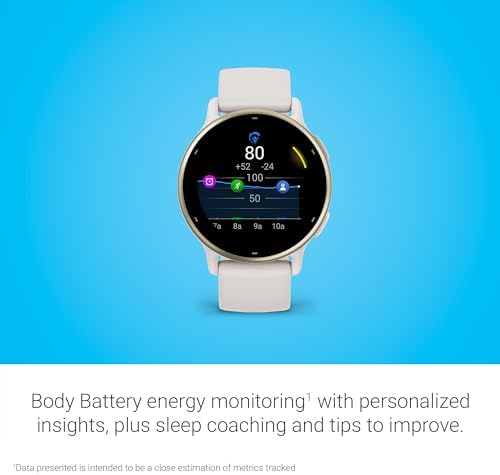 Garmin vívoactive® 5, Health & Fitness GPS Smartwatch, 42mm, Ivory — view 3