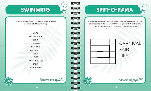 Brain Games - Summer Puzzles (#5): Have Fun Solving in the Sun (Volume 5) Spiral-bound – June 15, 2025 - Image 4