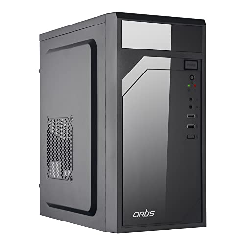 Artis 2620 2.0 C Computer Cabinet Support Micro ATX Motherboard, 1 x 80mm Fan with 400W Power Supply