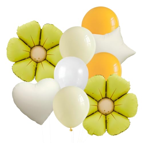 Marguerite jaune fête lot de 9 idéale pour une baby shower fleurie