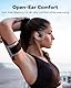 MONODEAL Knochenschall Kopfhörer Bluetooth 5.3 Open Ear Kopfhörer, Typ-C Ladeanschluss, IPX6 wasserdichte Knochenschall Kopfhörer, Bone Conduction Headphones Zum Joggen, Radfahren, Fitness